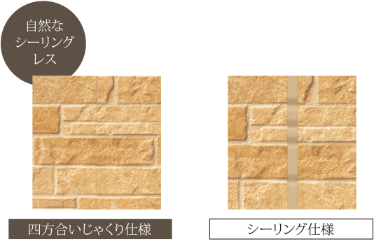 自然なシーリングレス